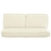 vidaXL Pallet Kissen Set 3 pcs Creme 120 x 60 x 12 cm Oxford Stoff