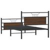 vidaXL Bettgestell ohne Matratze Braun Eiche 100x200 cm Holzwerkstoff