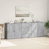 vidaXL Sideboards 3 Stk. Betongrau Holzwerkstoff