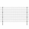 vidaXL Zaunpfosten 20 Stk. Silbern 170 cm Verzinkter Stahl
