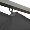 vidaXL Pergola mit Ausziehbarem Dach Anthrazit 3x3 m Stahl 180 g/m&sup2;