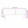 vidaXL LED Kopfteil mit LED-Lichtleisten Dunkelgrau 160 cm Polyester