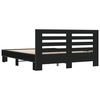 vidaXL Bettgestell Schwarz 160x200 cm Holzwerkstoff und Metall
