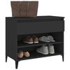 vidaXL Schuhregal Schwarz 70x36x60 cm Holzwerkstoff