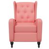 vidaXL Massagesessel Rosa Samt