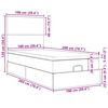 vidaXL Ottoman-Bett mit Matratzen Schwarz 100x200 cm Samt