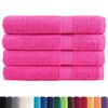 vidaXL Premium-Saunat&uuml;cher SOLUND 4 Stk. Rosa 80x200 cm 600 g/m&sup2;