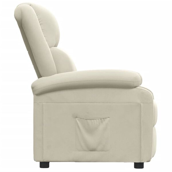 vidaXL Relaxsessel Creme Samt