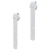 vidaXL Mini Schiebet&uuml;rbeschlag Set f&uuml;r Schrankt&uuml;ren Carbonstahl 183 cm
