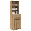 vidaXL Nachttisch Artisan-Eiche 39x35x125 cm Holzwerkstoff