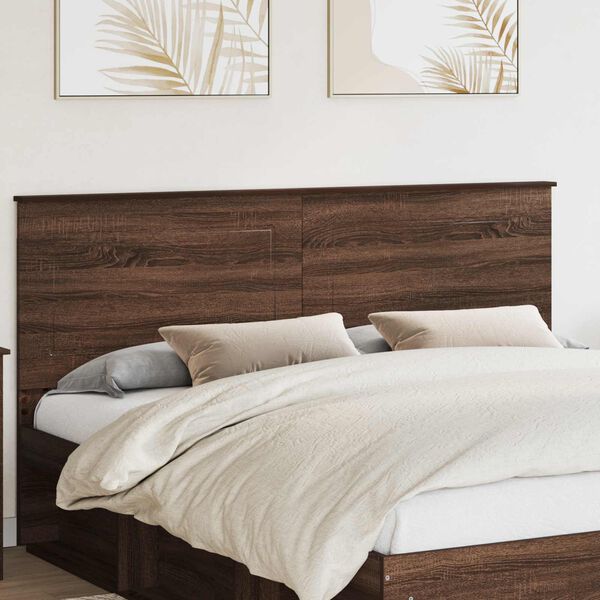 vidaXL Kopfteil Braun Eichen-Optik 200 cm Holzwerkstoff