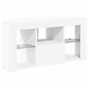 vidaXL Eck-LED-TV-Schrank Wei&szlig; 100 x 40 x 50 cm Holzwerkstoff