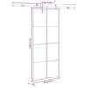vidaXL Schiebet&uuml;r mit Beschlag 90x205 cm ESG-Glas & Aluminium