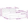 vidaXL Boxspringbett mit Matratze mit Kopfteil Blau 160 x 200 cm Stoff
