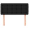 vidaXL Kopfteil Schwarz 90x5x78/88 cm Stoff