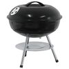 vidaXL Holzkohlegrill 36,5 x 36,5 x 40 cm Schwarz