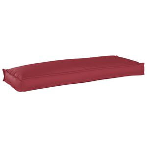 vidaXL Palettenkissen f&uuml;r Bank Weinrot 110 x 40 x 8 cm Oxford Stoff