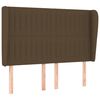 vidaXL Boxspringbett mit Matratze Dunkelbraun 140x190 cm Stoff