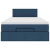 vidaXL Ottoman-Bett mit Matratze Blau 120x190 cm Stoff