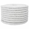 vidaXL Baumwollseil 20 mm 25 m Wei&szlig; 100% Baumwolle