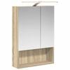 vidaXL Badezimmerspiegelschrank mit T&uuml;r Sonoma-Eiche 50 x 14,5 x 70 cm