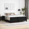 vidaXL Bettrahmen mit Matratze Schwarz 180 x 200 cm Stoff