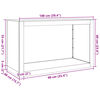 vidaXL Brennholzregal Wei&szlig; 100x40x60 cm Stahl