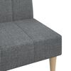 vidaXL Schlafsofa 2-Sitzer Hellgrau Stoff