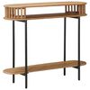 vidaXL Handgefertigter Beistelltisch Teakbraun 90 x 30 x 75 cm
