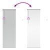 vidaXL Fensterjalousie mit Vorh&auml;ngen Silber Aluminium