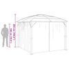 vidaXL Pavillon mit Vorhängen 300 x 300 x 265 cm Anthrazit