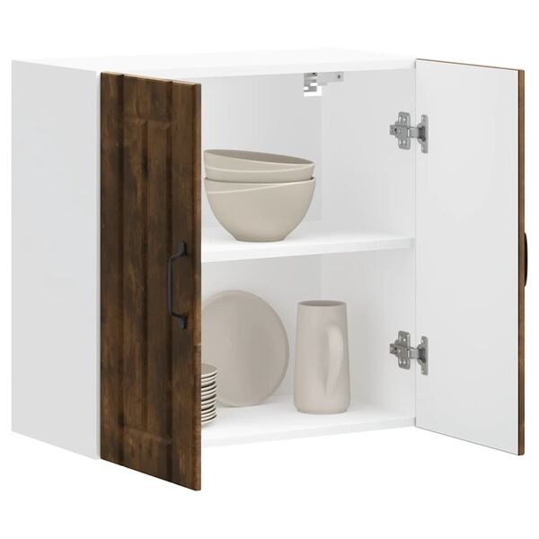 vidaXL K&uuml;chen-H&auml;ngeschrank Lucca R&auml;uchereiche Holzwerkstoff