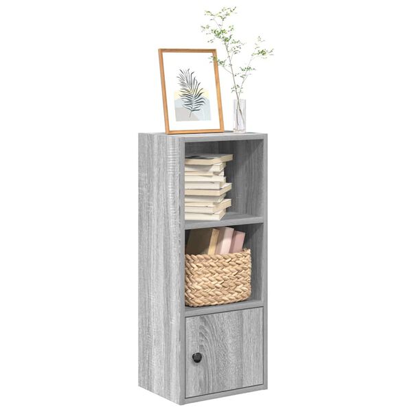 vidaXL B&uuml;cherregal Grau Sonoma 31x24x77 cm Holzwerkstoff