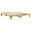 vidaXL Bettgestell ohne Matratze 180x200 cm Massivholz Eiche