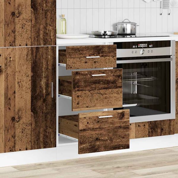 vidaXL Unterschrank Lyon Altholz-Optik 40x46x81,5 cm Holzwerkstoff