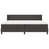 vidaXL Boxspringbett mit Matratze Dunkelbraun 200 x 200 cm Polyester