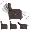 vidaXL Massagesessel Dunkelbraun Stoff
