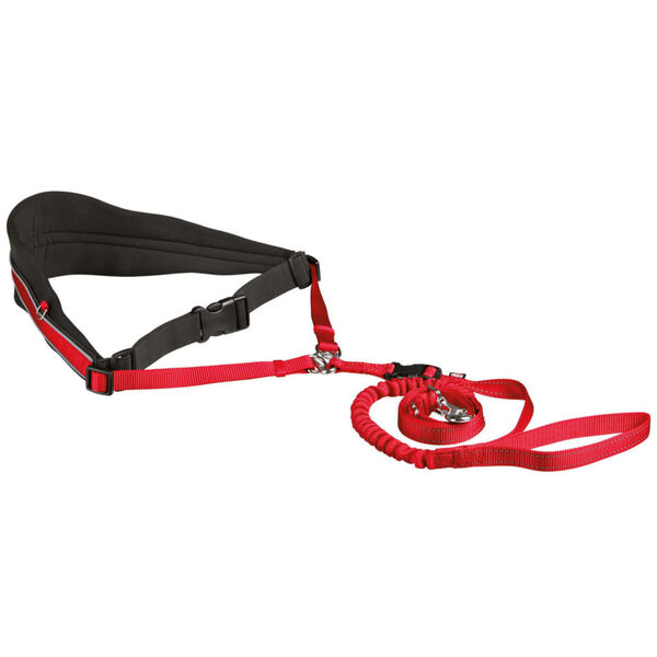 TRIXIE H&uuml;ftg&uuml;rtel mit Leine Breit M/L Rot