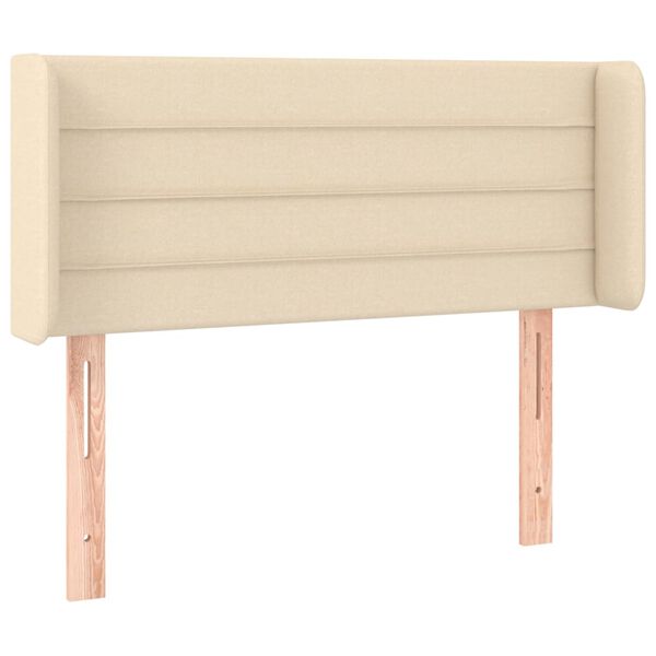 vidaXL LED Kopfteil Creme 83x16x78/88 cm Stoff
