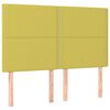 vidaXL Boxspringbett mit Matratze & LED Gr&uuml;n 140x200 cm Stoff