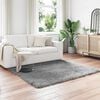 vidaXL Kunstschaffell Teppich Tafalla Grau 160 x 160 cm Polyester