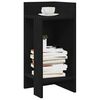 vidaXL Beistelltische 2 Stk. mit Ablage Schwarz 25,5x27x60 cm