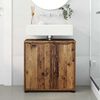 vidaXL Badezimmerwaschbecken-Schrank mit Regal Altholz 60 x 30 x 60 cm