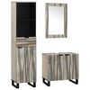 vidaXL Badezimmerm&ouml;bel-Set 3 stk. Wei&szlig; 38 x 33 x 160 cm Holzwerkstoff