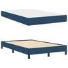 vidaXL Boxspringbett mit Matratze Blau 120 x 190 cm Stoff