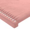 vidaXL Boxspringbett mit Matratze Rosa 160x200 cm Samt
