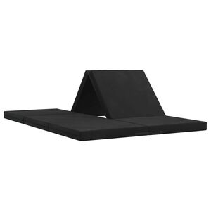 vidaXL Klappsofa Bett 140 x 67 x 15 cm Schwarz