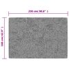 vidaXL Teppich Waschbar Schwarz und Golden 160x230 cm Rutschfest