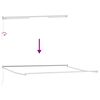 vidaXL Einziehbare Markise Hellgrau 400 &times; 300 cm Polyester und Metall