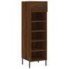 vidaXL Schuhschrank Braun Eichen-Optik 30x35x105 cm Holzwerkstoff